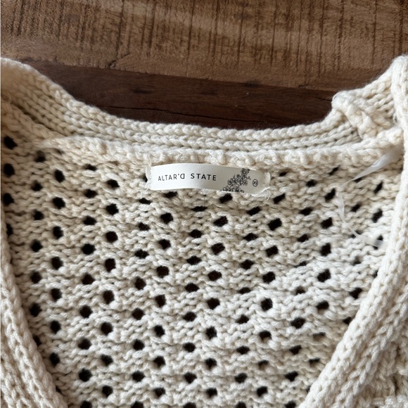 Altar'd State Cream Knit Top - Picture 2 of 2